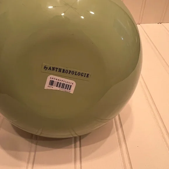 Green Ceramic Pitcher with Wicker Handle - Picture 7 of 7